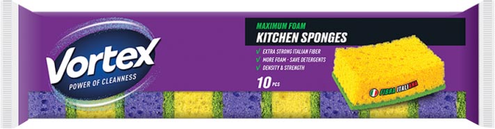 Набір губок кухонних VORTEX 10 шт. (4823071614398)